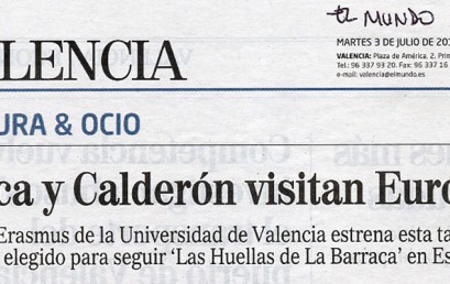 Hoy los diarios más importantes de tirada autonómica y estatal se hacen eco del estreno en València de «Lorca, Calderón y los estudiantes de Babel»
